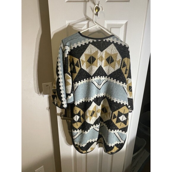 H&M AZTEC PRINT WOMENS LONG CARDIGAN SIZE SMALL - Picture 9 of 10
